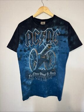 AC/DC We Salute You T-Shirt / 2013 / Medium / Liquid Blue